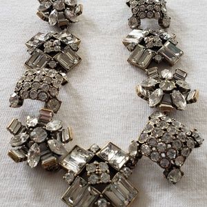 J. Crew Geometric Chunky Crystal Necklace